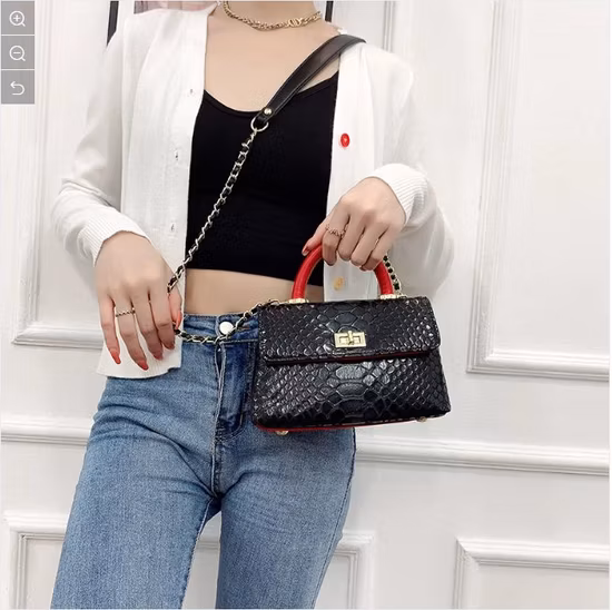 숙녀 숙녀 여자 복사 AAA PU/진짜 가죽 메시지 가방 클러치 핸드백